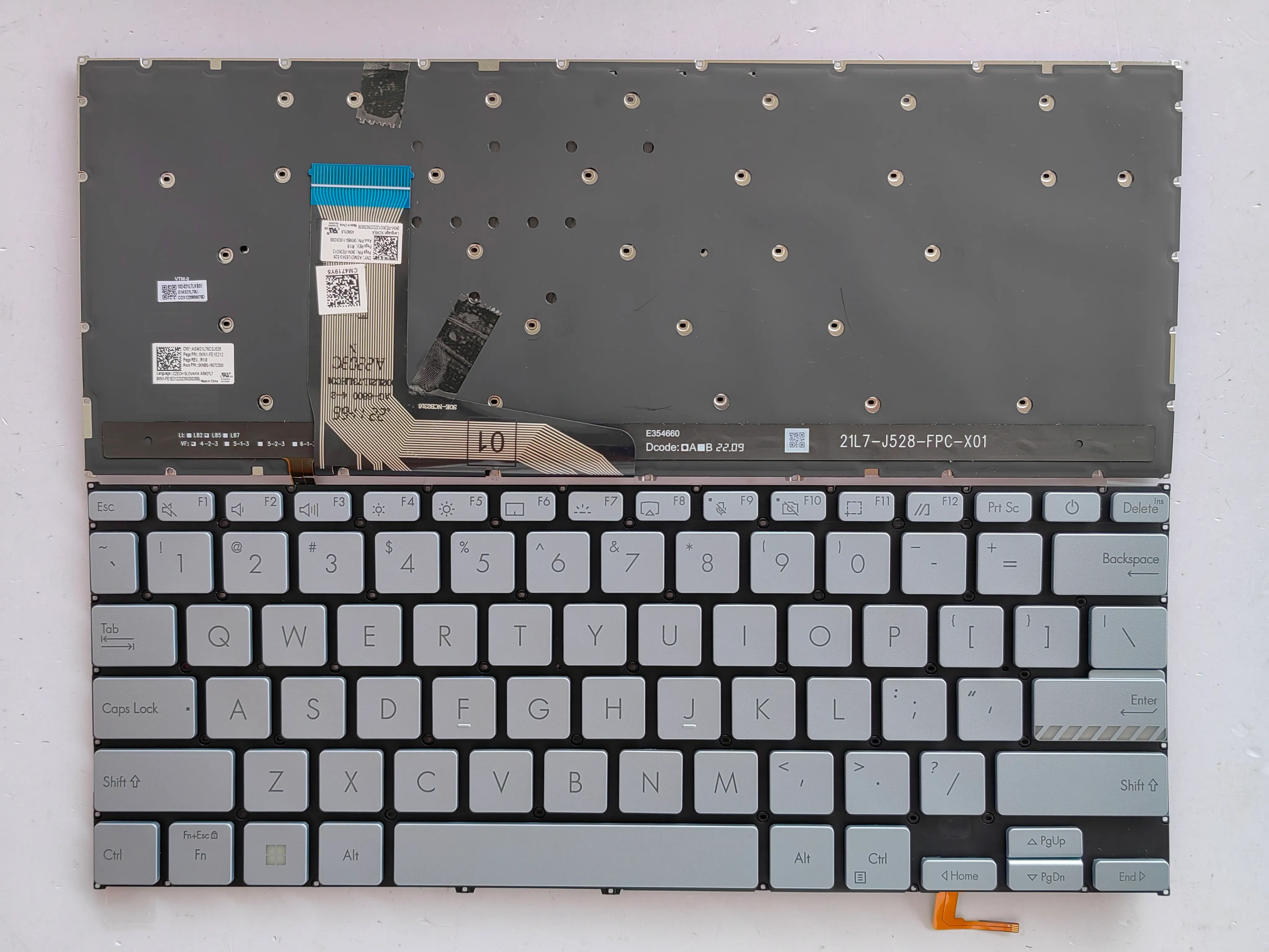 Picture of New Replacement Keyboard Laptop For ASUS X1402ZA/X1403Z/M1402/D1402/F1402 Blue Backlit US Layout